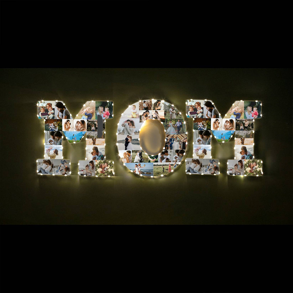 Personalized LED Letter Photo Collage Frame