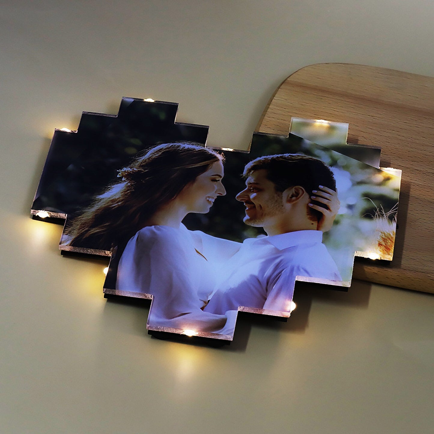 Personalized Heart Photo Collage Frame