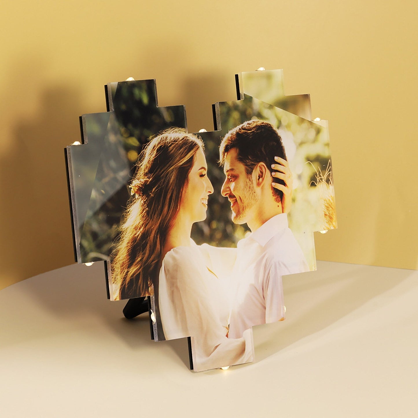 Personalized Heart Photo Collage Frame